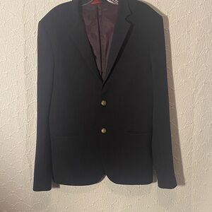 Elegant Navy Men's Blazer with Gold Buttons VERSITILE Business Attire Dadcore